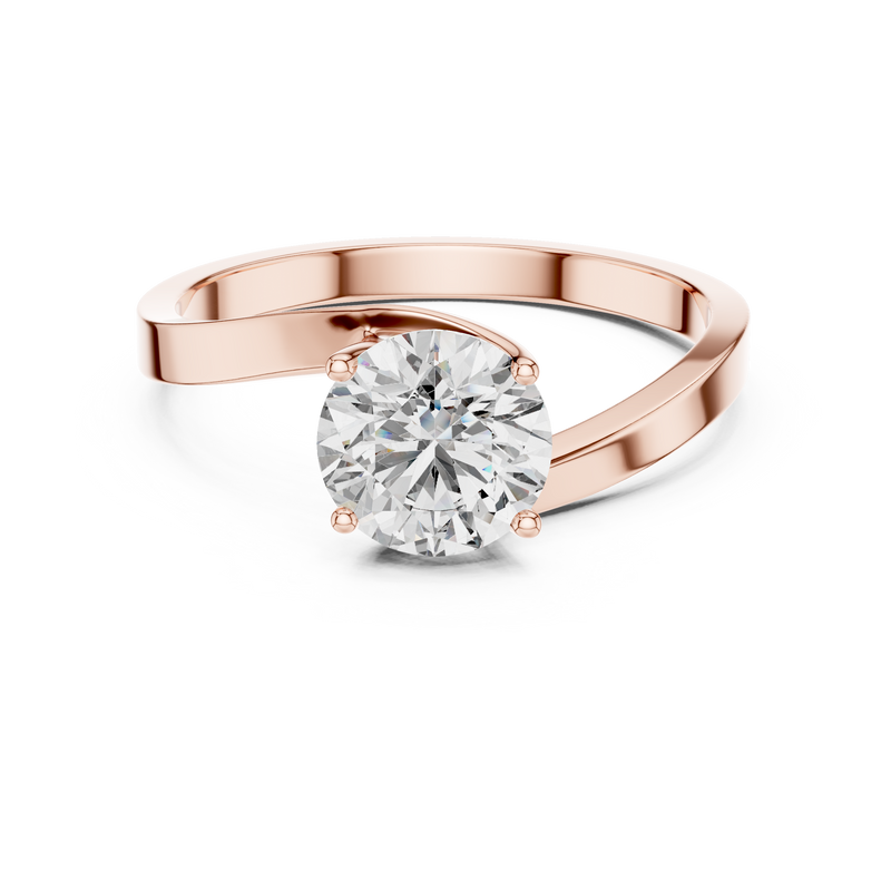 Ladies Ring LR-0023@7 - Rose Gold - Image