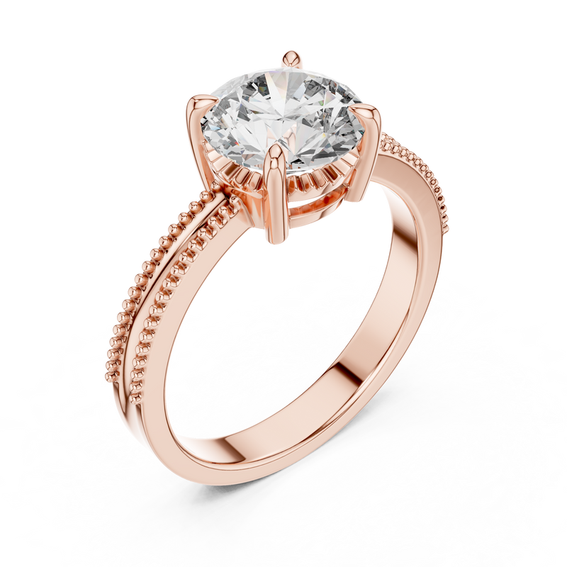 Ladies Ring LR-0024@7 - Rose Gold - Image