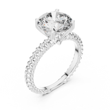 Ladies Ring LR-0026@7 - White Gold - Image
