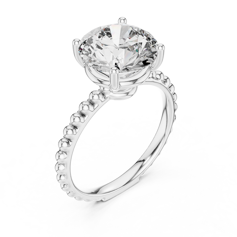 Ladies Ring LR-0028@7 - White Gold - Image