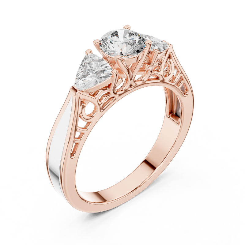 Ladies Ring LR-0029@7 - Rose Gold - Image