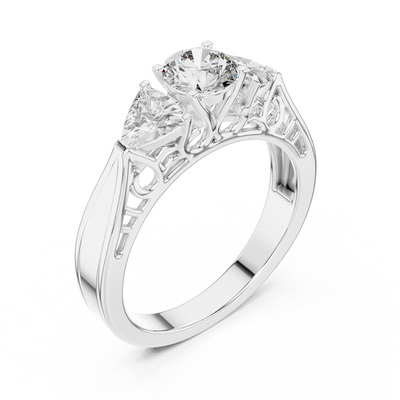 Ladies Ring LR-0029@7 - White Gold - Image