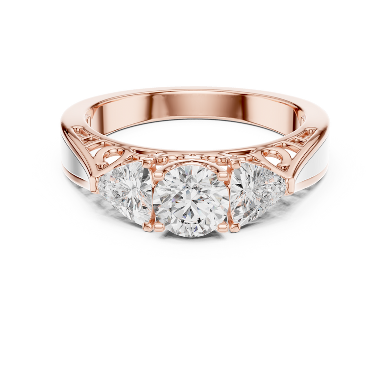 Ladies Ring LR-0029@7 - Rose Gold - Image