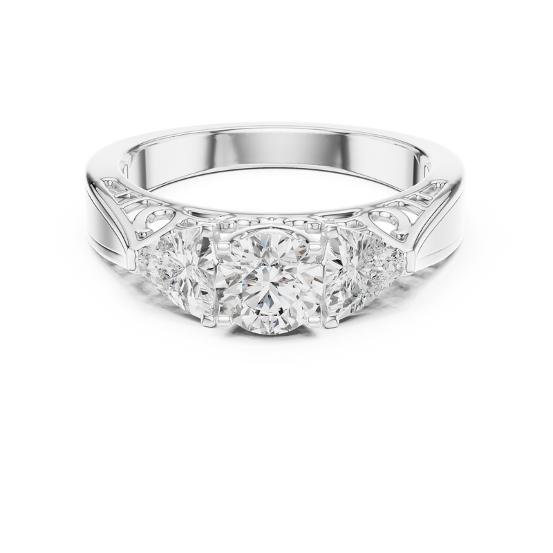 Ladies Ring LR-0029@7 - White Gold - Image