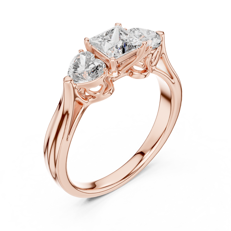 Ladies Ring LR-0030@7 - Rose Gold - Image