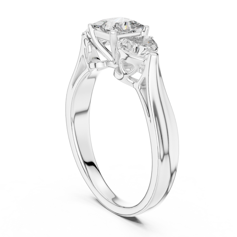 Ladies Ring LR-0030@7 - White Gold - Image