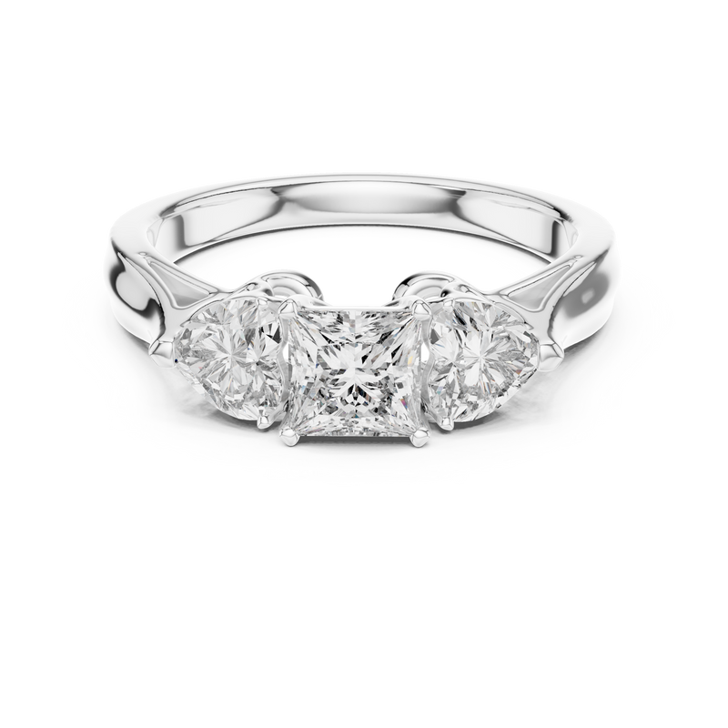 Ladies Ring LR-0030@7 - White Gold - Image