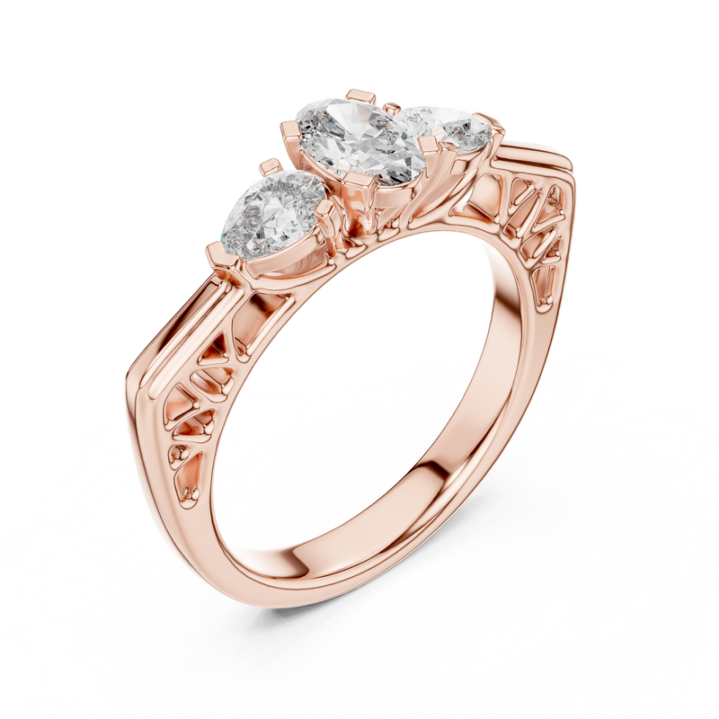 Ladies Ring LR-0031 - Rose Gold - Image
