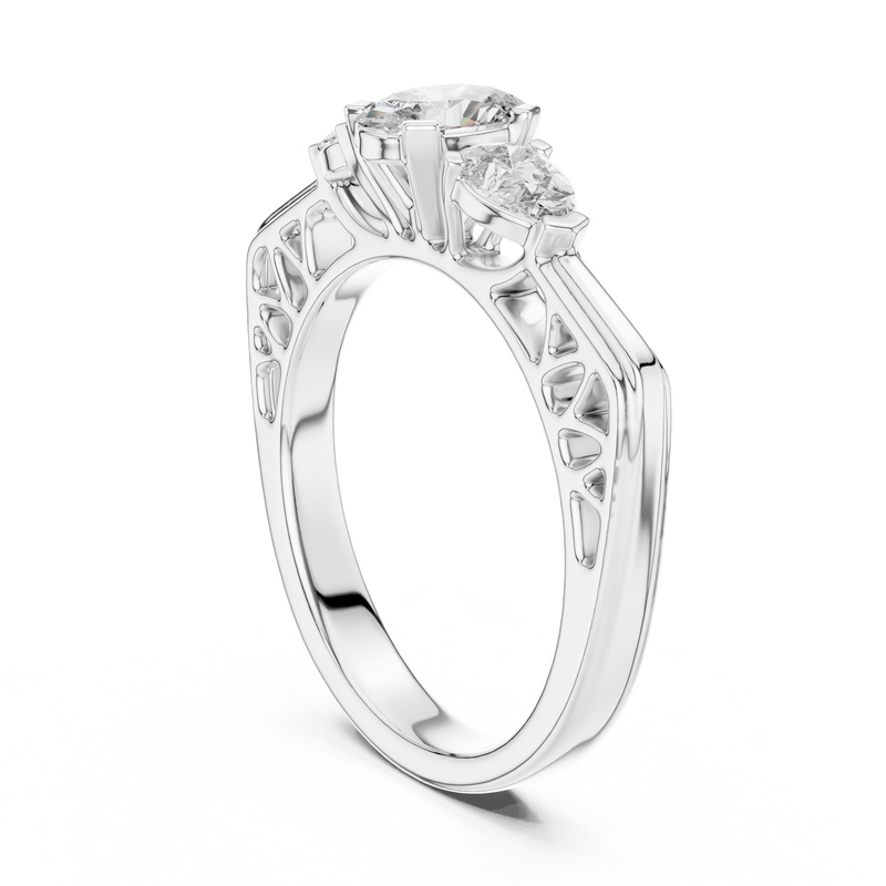 Ladies Ring LR-0031 - White Gold - Image