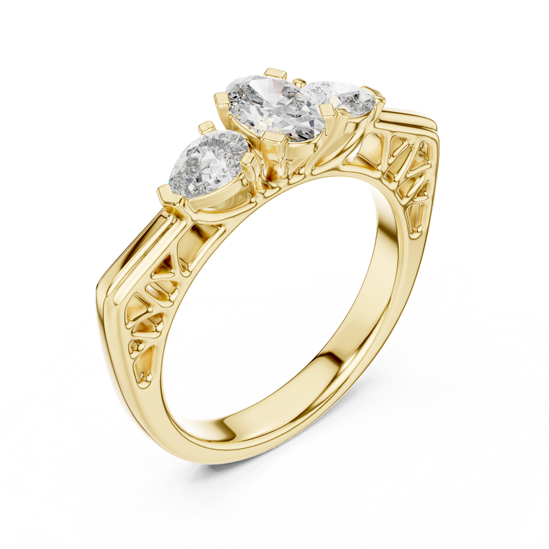 Ladies Ring LR-0031 - Yellow Gold - Image