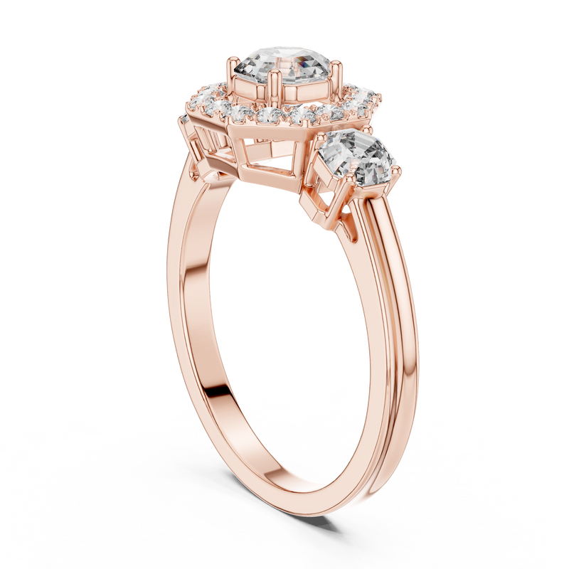Ladies Ring LR-0032@7 - Rose Gold - Image