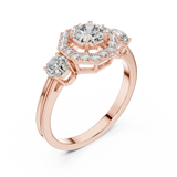 Ladies Ring LR-0032@7 - Rose Gold - Image