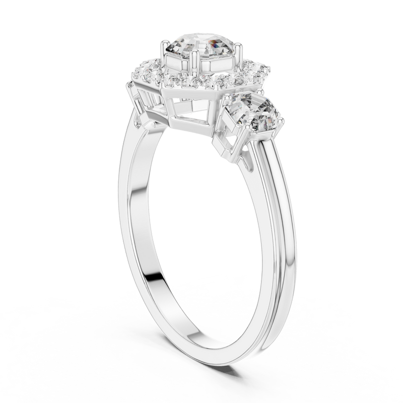Ladies Ring LR-0032@7 - White Gold - Image