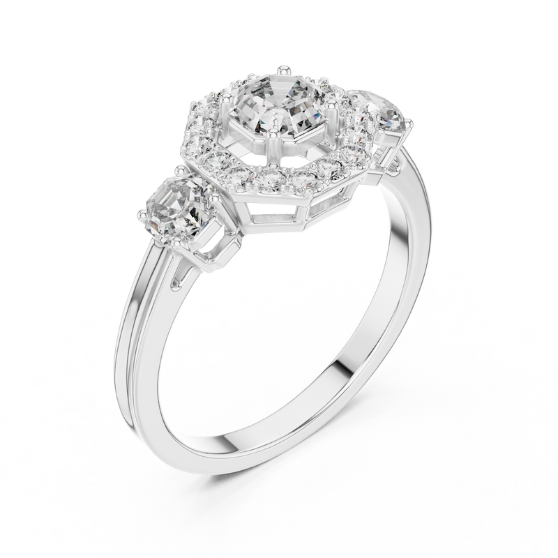 Ladies Ring LR-0032@7 - White Gold - Image