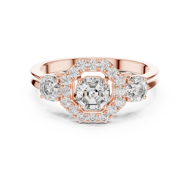 Ladies Ring LR-0032@7 - Rose Gold - Image