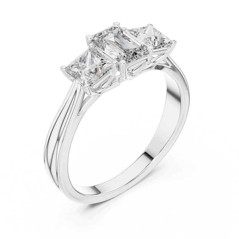 Ladies Ring LR-0034 - White Gold - Image