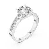 Ladies Ring LR-0035 - White Gold - Image