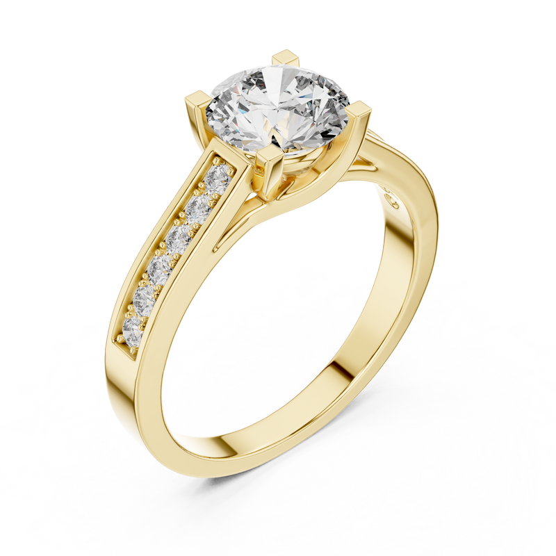 Ladies Ring LR-0035@7 - Yellow Gold - Image
