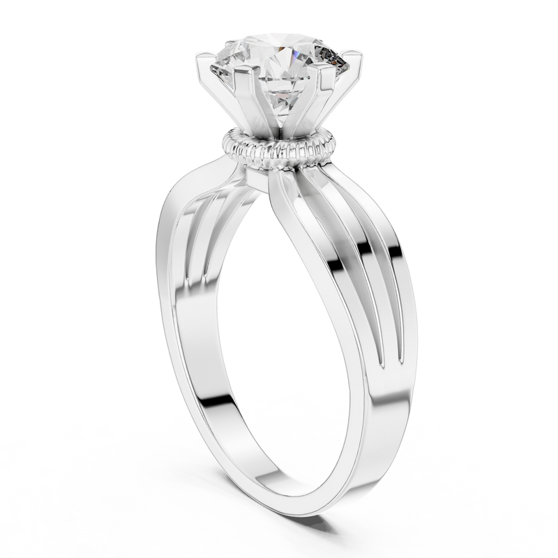 Ladies Ring LR-0036 - White Gold - Image