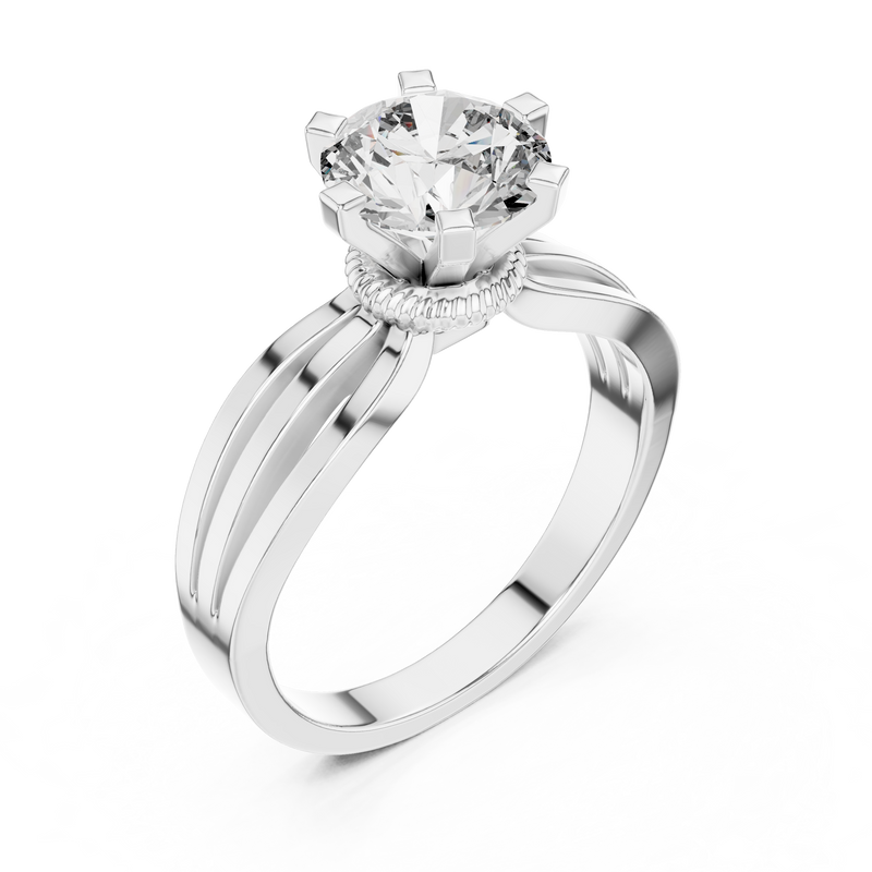 Ladies Ring LR-0036 - White Gold - Image