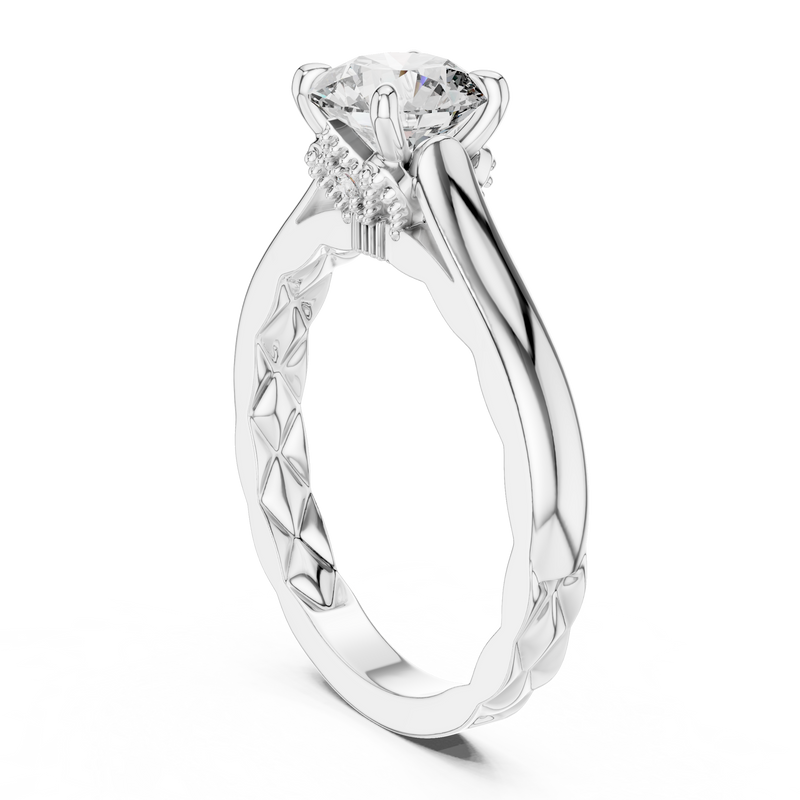 Ladies Ring LR-0044@7 - White Gold - Image