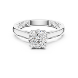 Le Dis Ring LR-0044@7 - White Gold - Image
