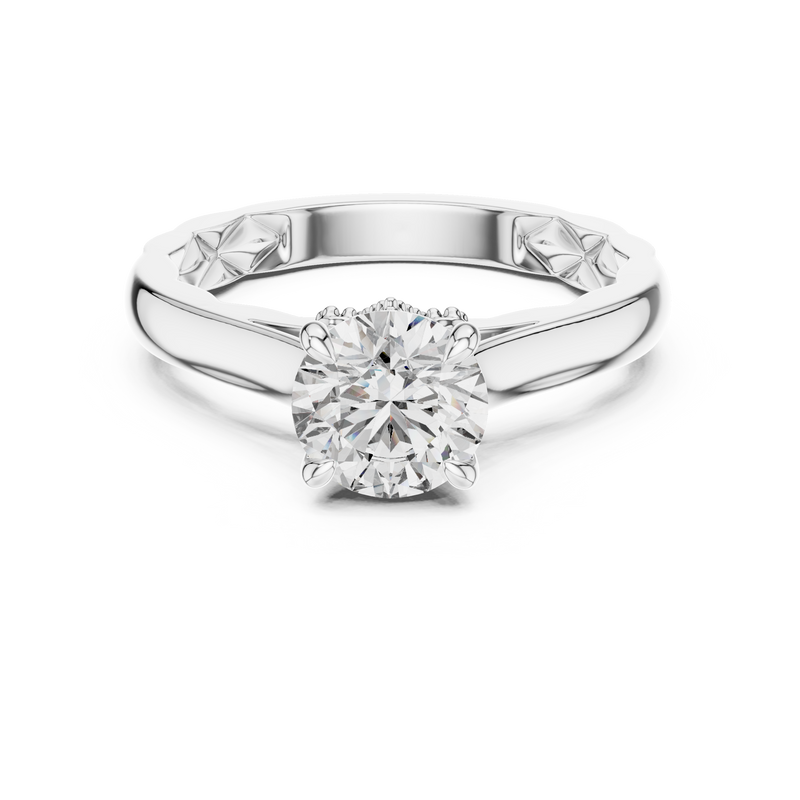 Le Dis Ring LR-0044@7 - White Gold - Image