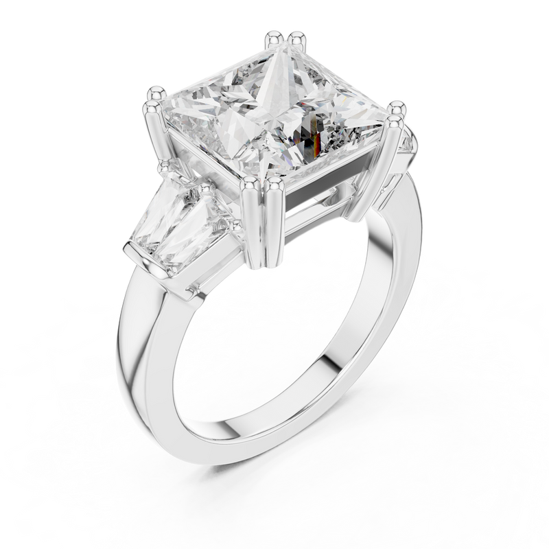 Ladies Ring LR-0046@7 - White Gold - Image