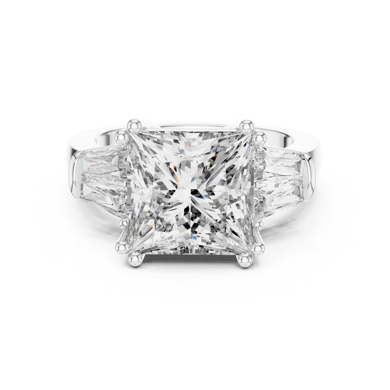 Ladies Ring LR-0046@7 - White Gold - Image