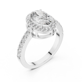 Ladies Ring LR-0050@7 - White Gold - Image