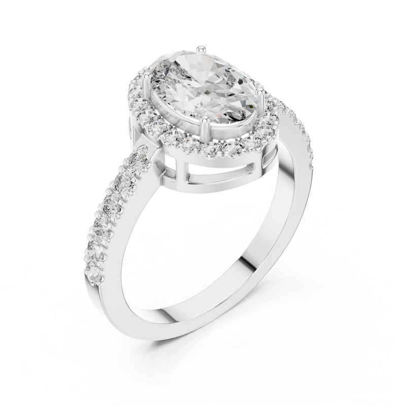 Ladies Ring LR-0050@7 - White Gold - Image
