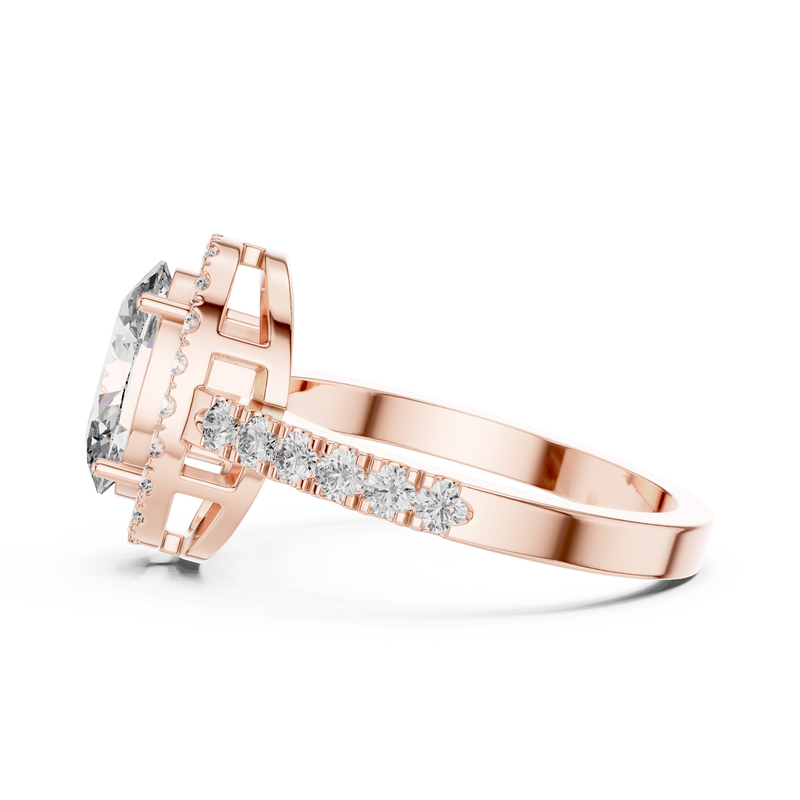 Ladies Ring LR-0050@7 - Rose Gold - Image