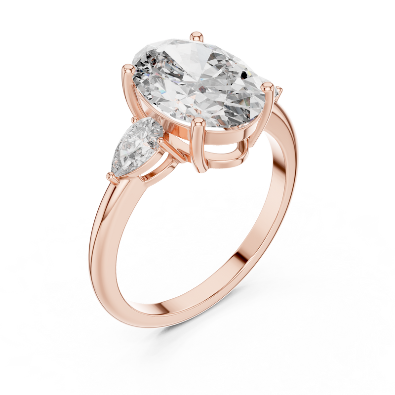 Ladies Ring LR-0054@7 - Rose Gold - Image