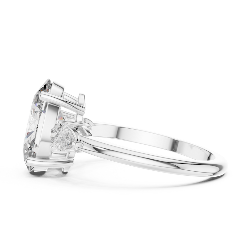 Ladies Ring LR-0054@7 - White Gold - Image
