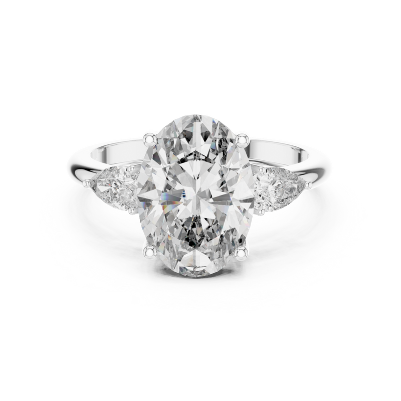 Ladies Ring LR-0054@7 - White Gold - Image
