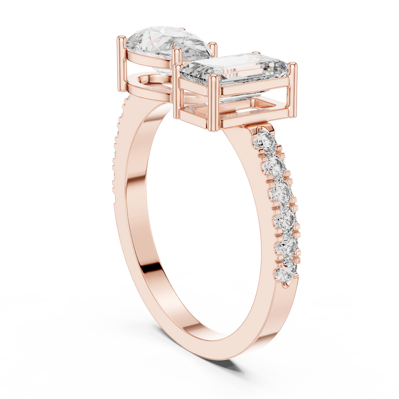 Ladies Ring LR-0055@7 - Rose Gold - Image
