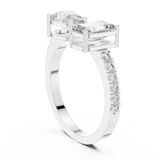 Ladies Ring LR-0055@7 - White Gold - Image