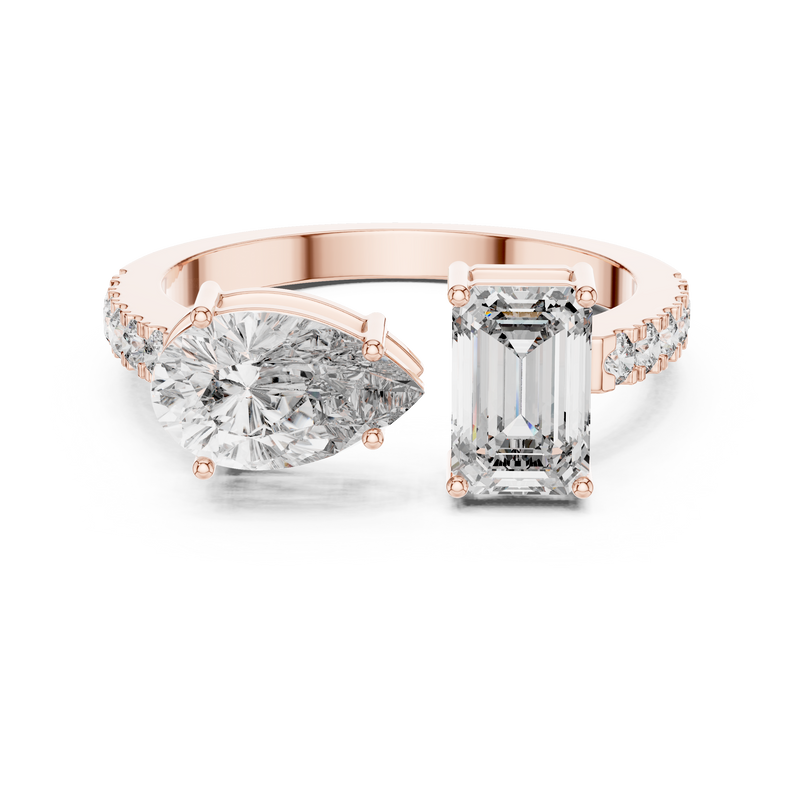 Ladies Ring LR-0055@7 - Rose Gold - Image