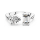 Ladies Ring LR-0055@7 - White Gold - Image
