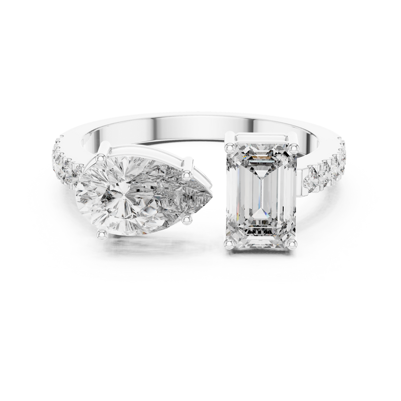 Ladies Ring LR-0055@7 - White Gold - Image