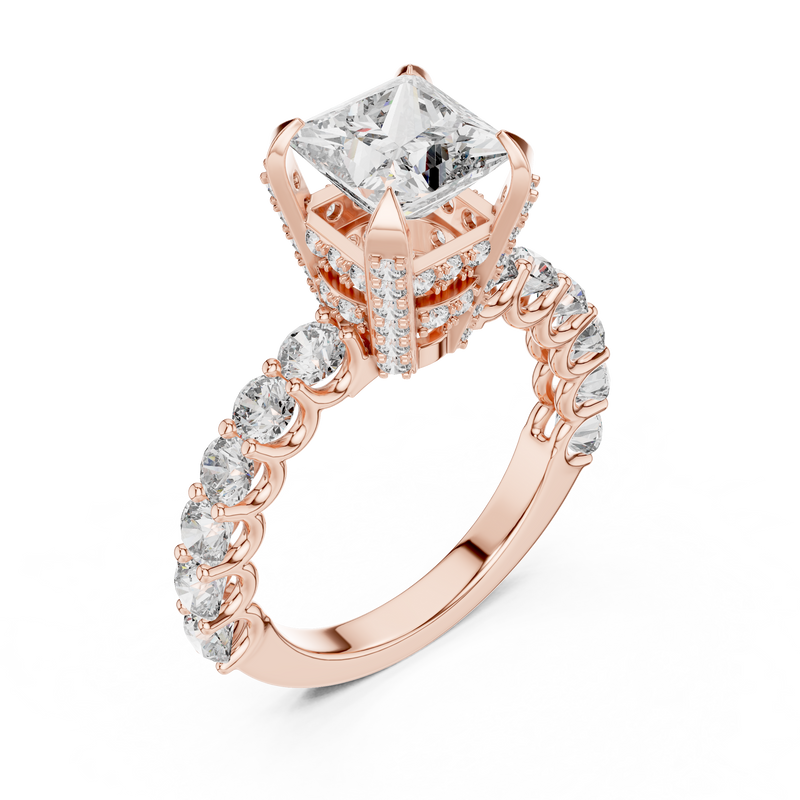 Ladies Ring LR-0057@7 - Rose Gold - Image