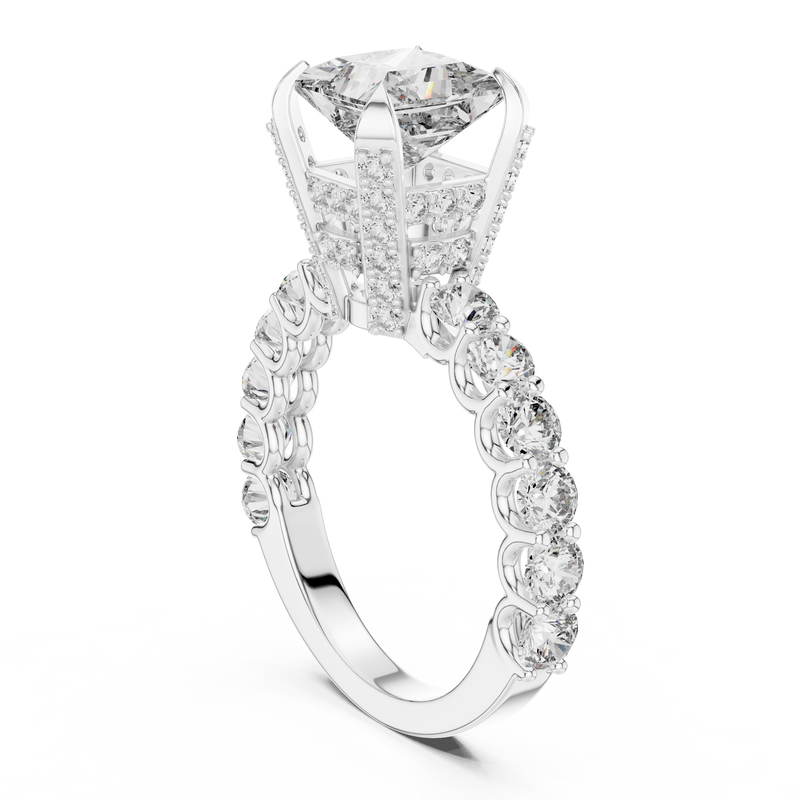 Ladies Ring LR-0057@7 - White Gold - Image
