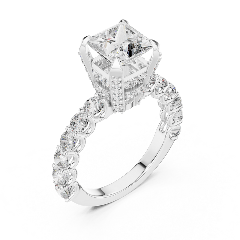 Ladies Ring LR-0057@7 - White Gold - Image