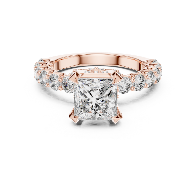 Ladies Ring LR-0057@7 - Rose Gold - Image