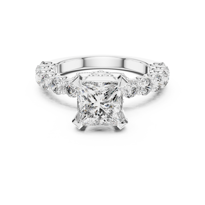 Ladies Ring LR-0057@7 - White Gold - Image