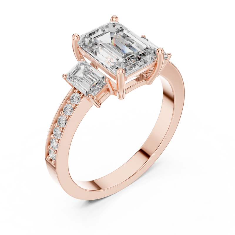 Ladies Ring LR-0069@7 - Rose Gold - Image