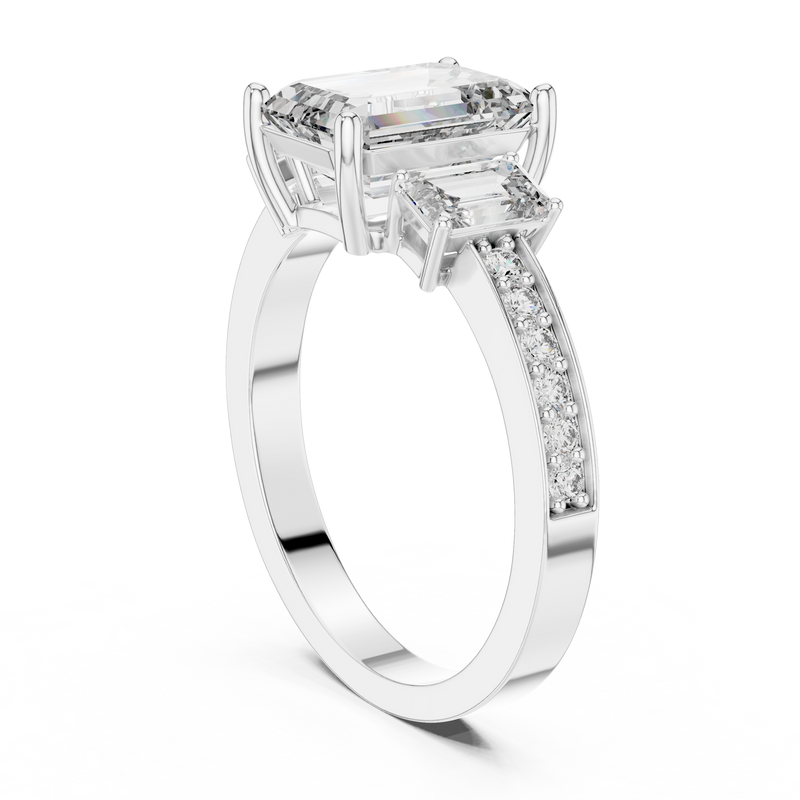 Ladies Ring LR-0069@7 - White Gold - Image