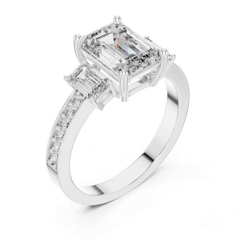 Ladies Ring LR-0069@7 - White Gold - Image