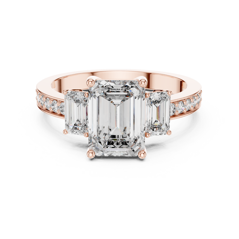 Ladies Ring LR-0069@7 - Rose Gold - Image