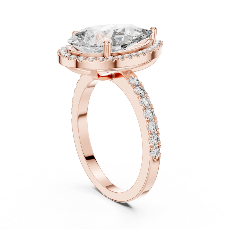 Ladies Ring LR-0071@7 - Rose Gold - Image